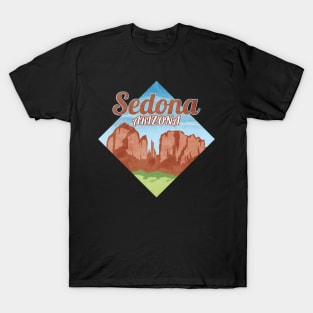 Retro and Vintage Mountains Sedona Arizona T-Shirt